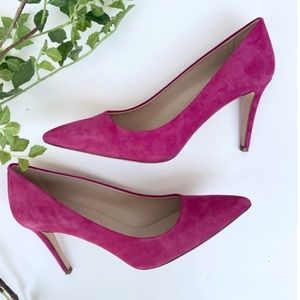 J. Crew Suede Pointed Toe 3.5" Stiletto Pumps